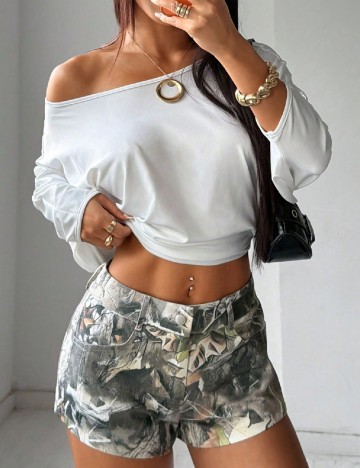 Pantaloni scurti SHEIN, verde
