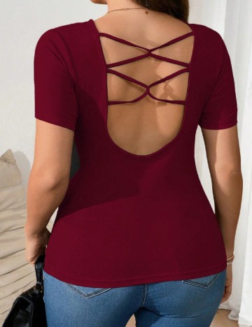 Tricou SHEIN CURVE, rosu
