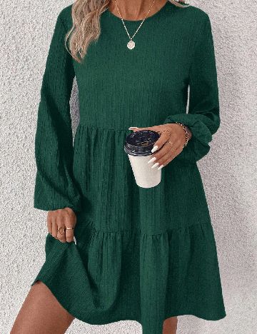 Rochie scurta SHEIN, verde