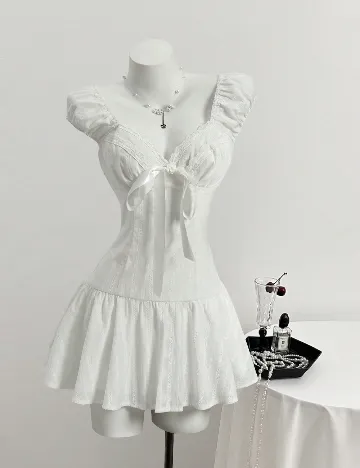 Rochie scurta SHEIN, alb