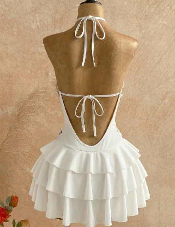 Rochie scurta SHEIN, alb
