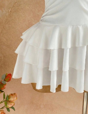 Rochie scurta SHEIN, alb