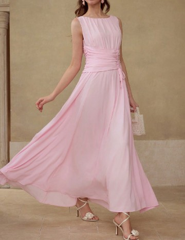 Rochie lunga MOTF, roz