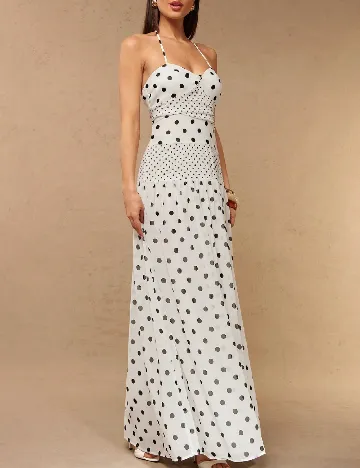 Rochie lunga Silquee, alb