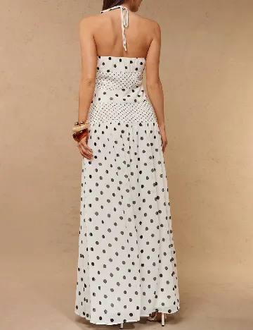 Rochie lunga Silquee, alb