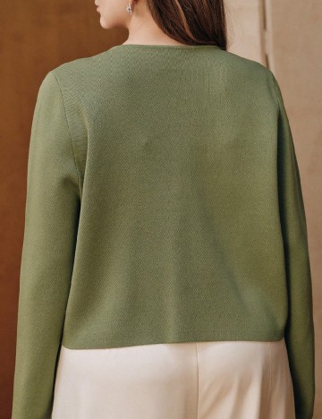 Set Cardigan si Top Anewsta Curve, verde