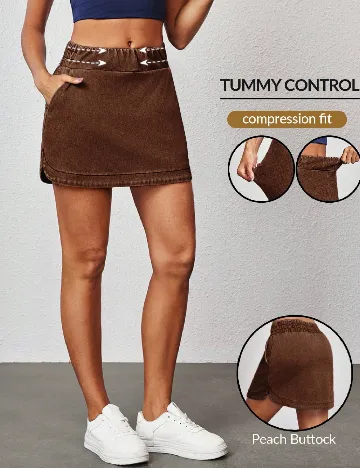 Fusta SHEIN, maro