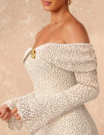 Rochie lunga SHEIN, crem