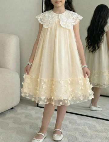 Rochie Shein Kids, galben deschis