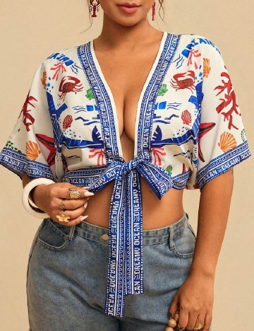 Top SHEIN CURVE, mix culori