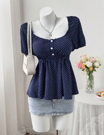 Bluza SHEIN CURVE, bleumarin