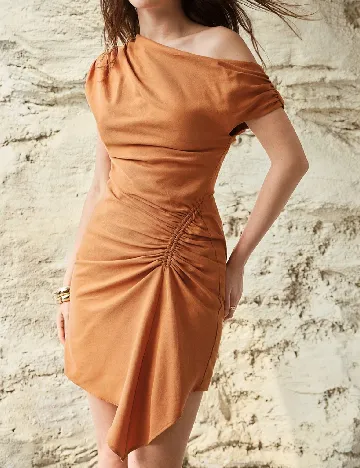 Rochie scurta MOTF, portocaliu