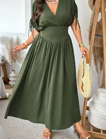 Rochie lunga SHEIN CURVE, verde