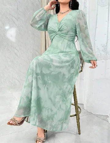 Rochie lunga SHEIN, verde