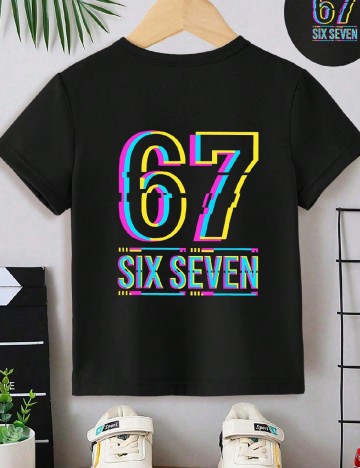 Tricou Shein Kids, negru