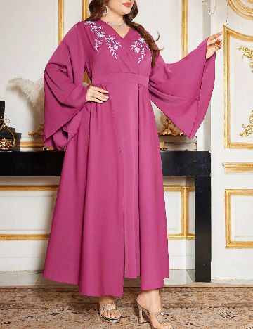 Rochie lunga SHEIN CURVE, roz