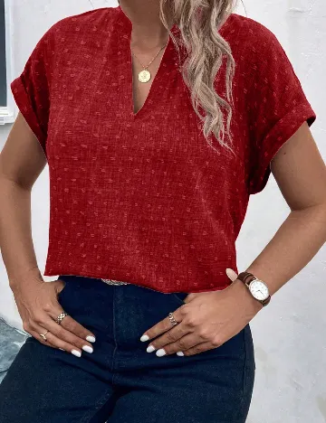 Bluza SHEIN CURVE, rosu