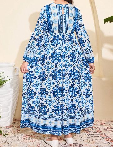 Rochie Shein Kids, albastru/alb