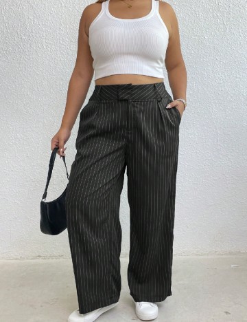 Pantaloni SHEIN CURVE, negru
