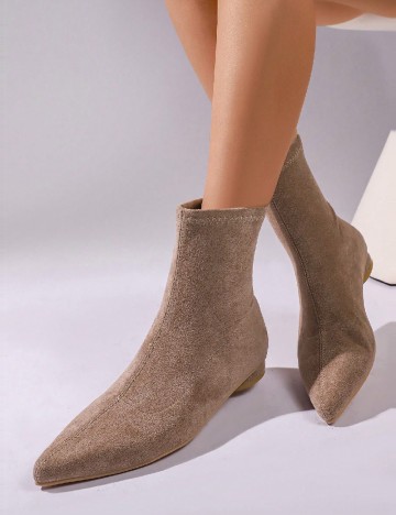 Botine SHEIN, maro