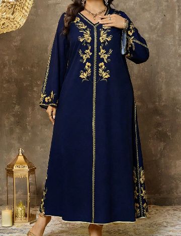Rochie lunga SHEIN CURVE, bleumarin