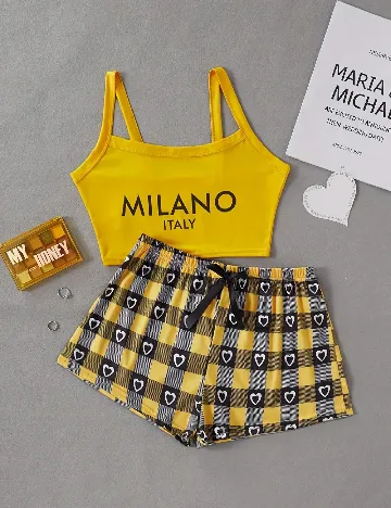 Pijama SHEIN, galben