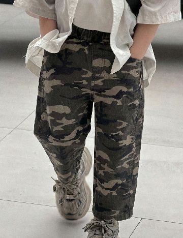 Pantaloni Shein Kids, verde