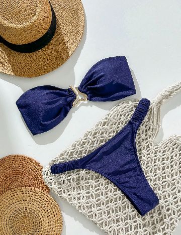 Costum de baie SHEIN, bleumarin