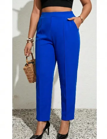 Pantaloni SHEIN CURVE, albastru