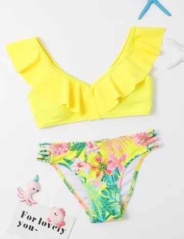 Costum de baie Shein Kids, galben