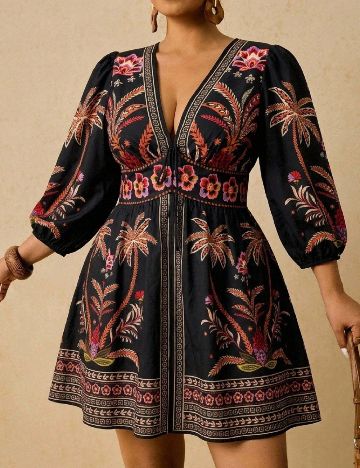 Rochie scurta SHEIN CURVE, negru