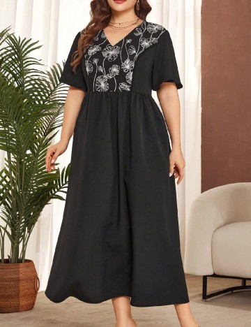 Rochie lunga SHEIN CURVE, negru