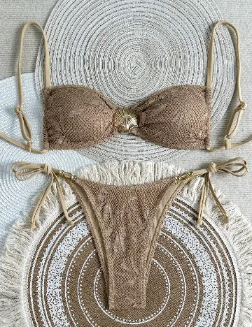 Costum de baie SHEIN, maro