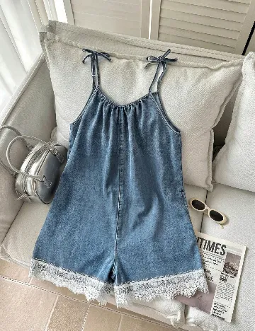 Salopeta Shein Kids, albastru