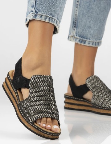 Sandale Rieker, negru