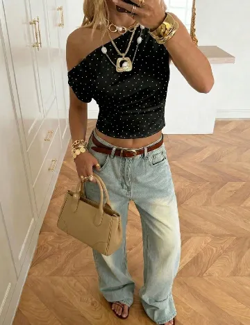 Top SHEIN, negru