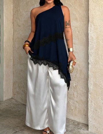 Top SHEIN CURVE, albastru