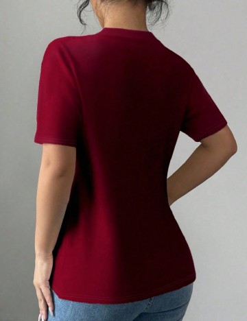 Tricou SHEIN CURVE, rosu