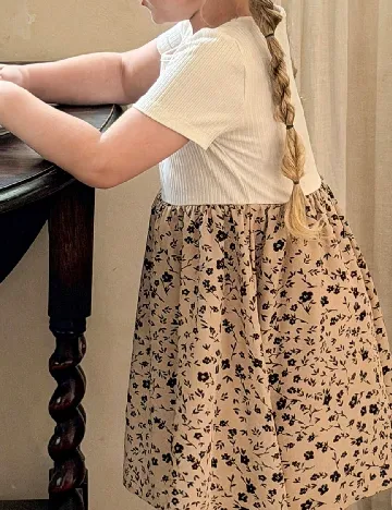 Rochie Shein Kids, alb/maro