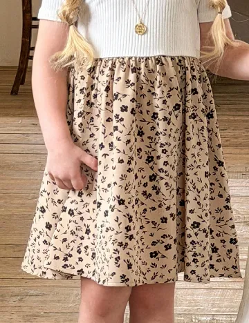 Rochie Shein Kids, alb/maro