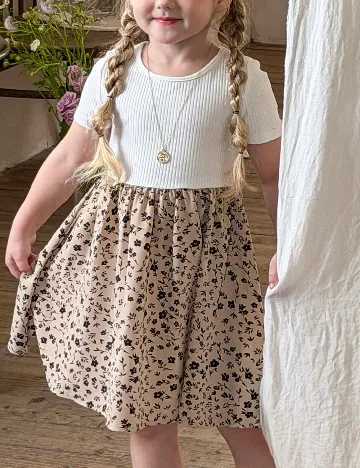 Rochie Shein Kids, alb/maro