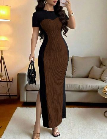 Rochie lunga SHEIN, maro