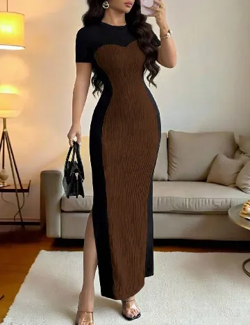 Rochie lunga SHEIN, maro