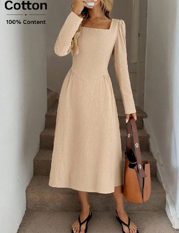 Rochie medie SHEIN, crem