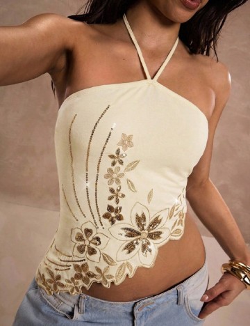 Top SHEIN, crem