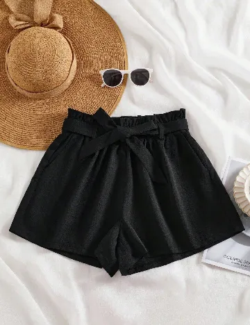 Pantaloni scurti SHEIN CURVE, negru