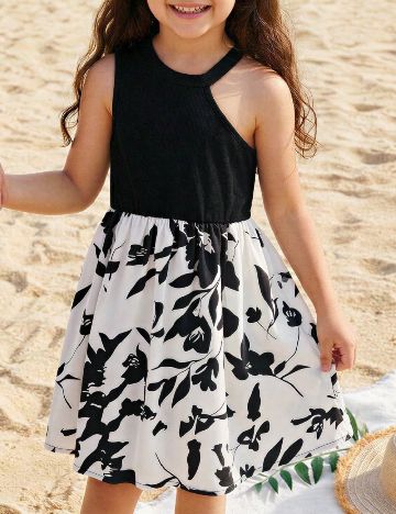 Rochie Shein Kids, alb/negru