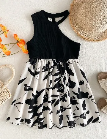 Rochie Shein Kids, alb/negru