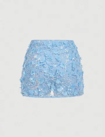 Fusta pantalon SHEIN, albastru