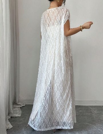 Rochie lunga SHEIN, crem
